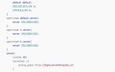 Nginx反向代理、动静分离和负载均衡