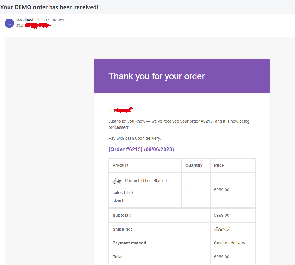 Woocommerce订单邮件详情中显示产品图片