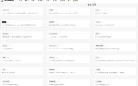 wordpress简洁的tags聚合页面