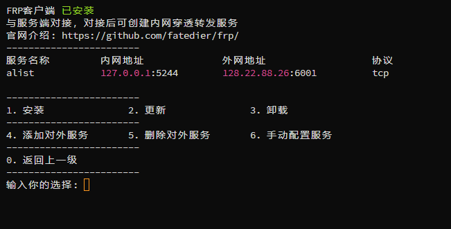 FRP内网穿透服务快速搭建教学
