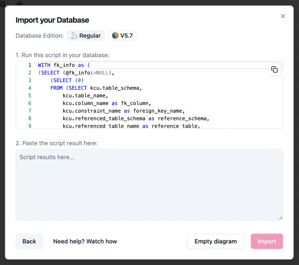 ChartDB 是一个功能强大的、基于网页的可视化数据库设计工具