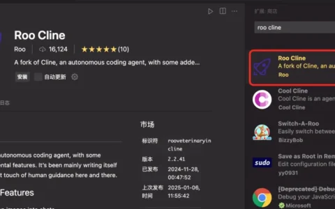 【VS Code】Roo Cline+DeepSeek，AI智能编程
