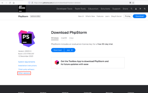 PhpStorm下载、安装、配置教程