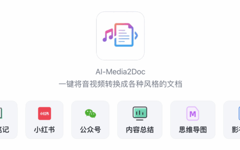 Al-Media2Doc，一键将音视频转换成各种风格的文档