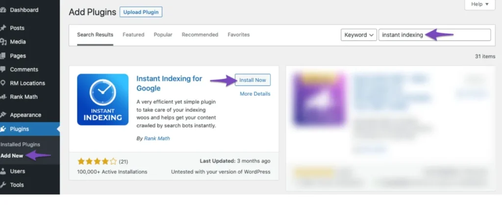 网站页面无法收录，尝试一下Instant Indexing插件