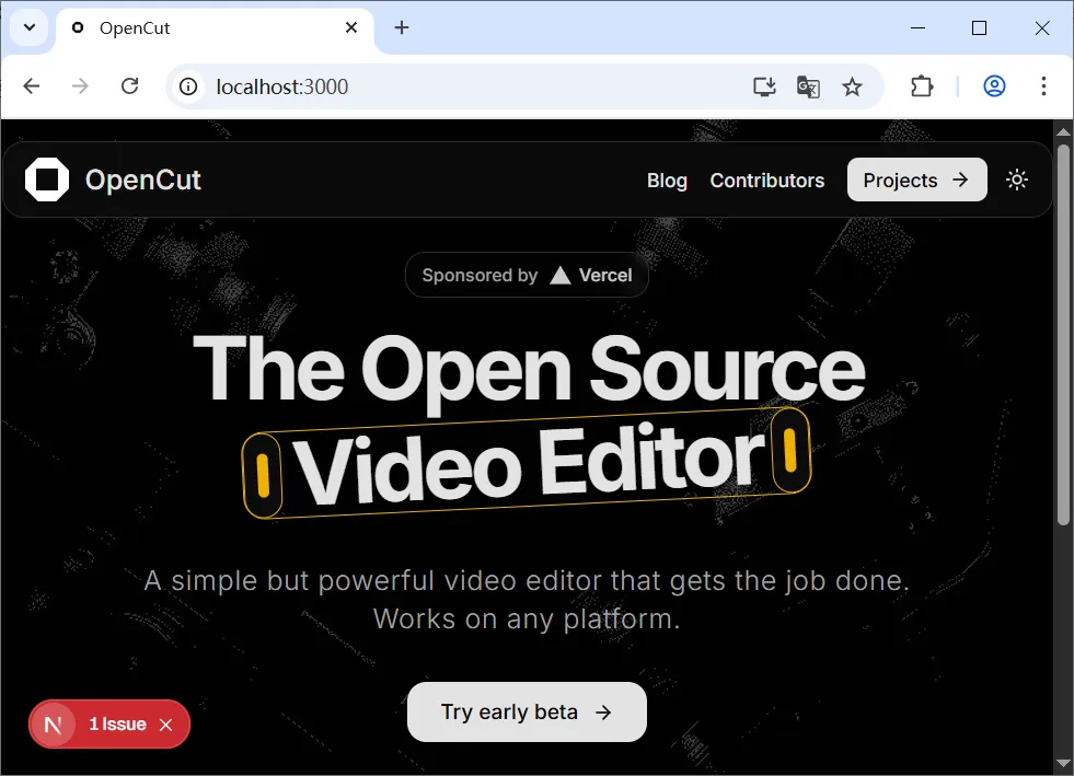 基于Node.js的国产视频编辑开源框架OpenCut