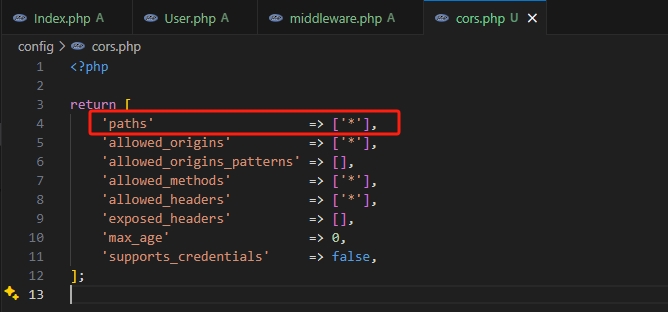 为ThinkPHP8快速开启跨域请求