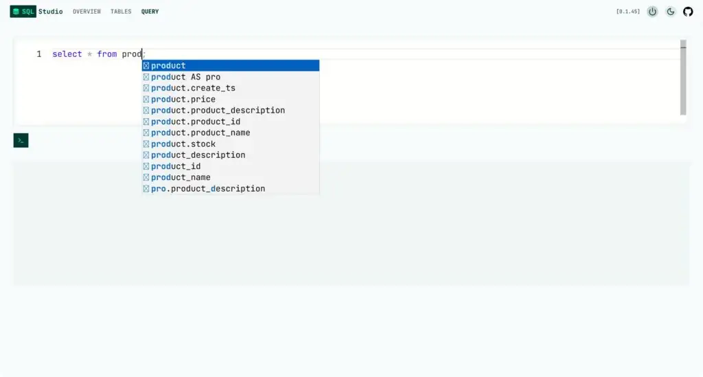 SQL Studio 免费开源、基于 Web 浏览器的轻量级数据库查询工具