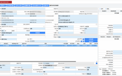 亚马逊9810报关单填写模板