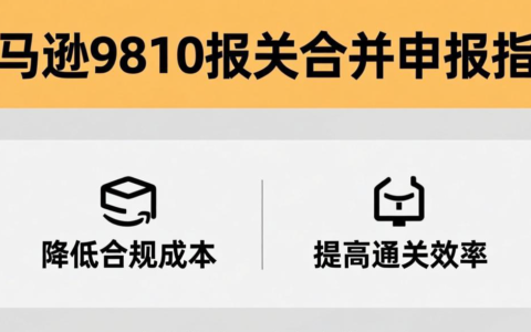 亚马逊9810报关合并申报指南 | 降低合规成本，提高通关效率