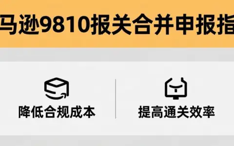 亚马逊9810报关合并申报指南 | 降低合规成本，提高通关效率
