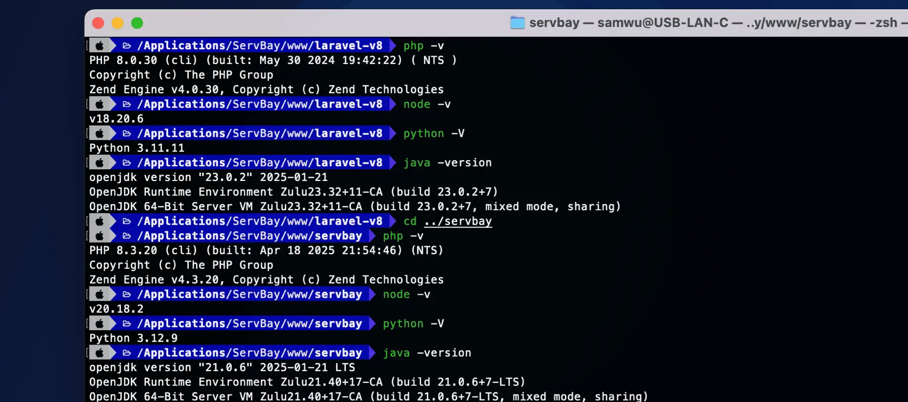 ServBay本地PHP Python Node.js MySQL PostgreSQL Ollama Web开发环境管理工具