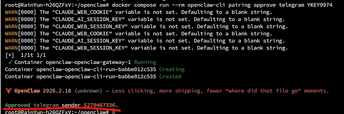 openclaw 部署指南(手动docker详细版)