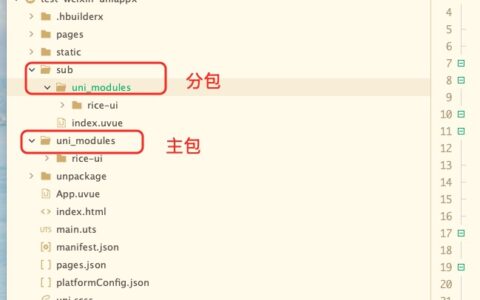 小程序端解决分包的uni_modules打包后产物进入主包中的问题