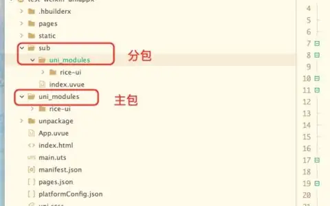 小程序端解决分包的uni_modules打包后产物进入主包中的问题