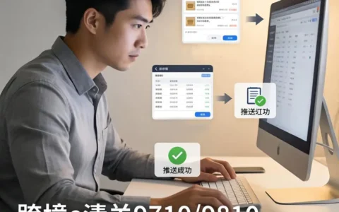 跨国通跨境e清关9710/9810订单推送操作指南（2026最新）